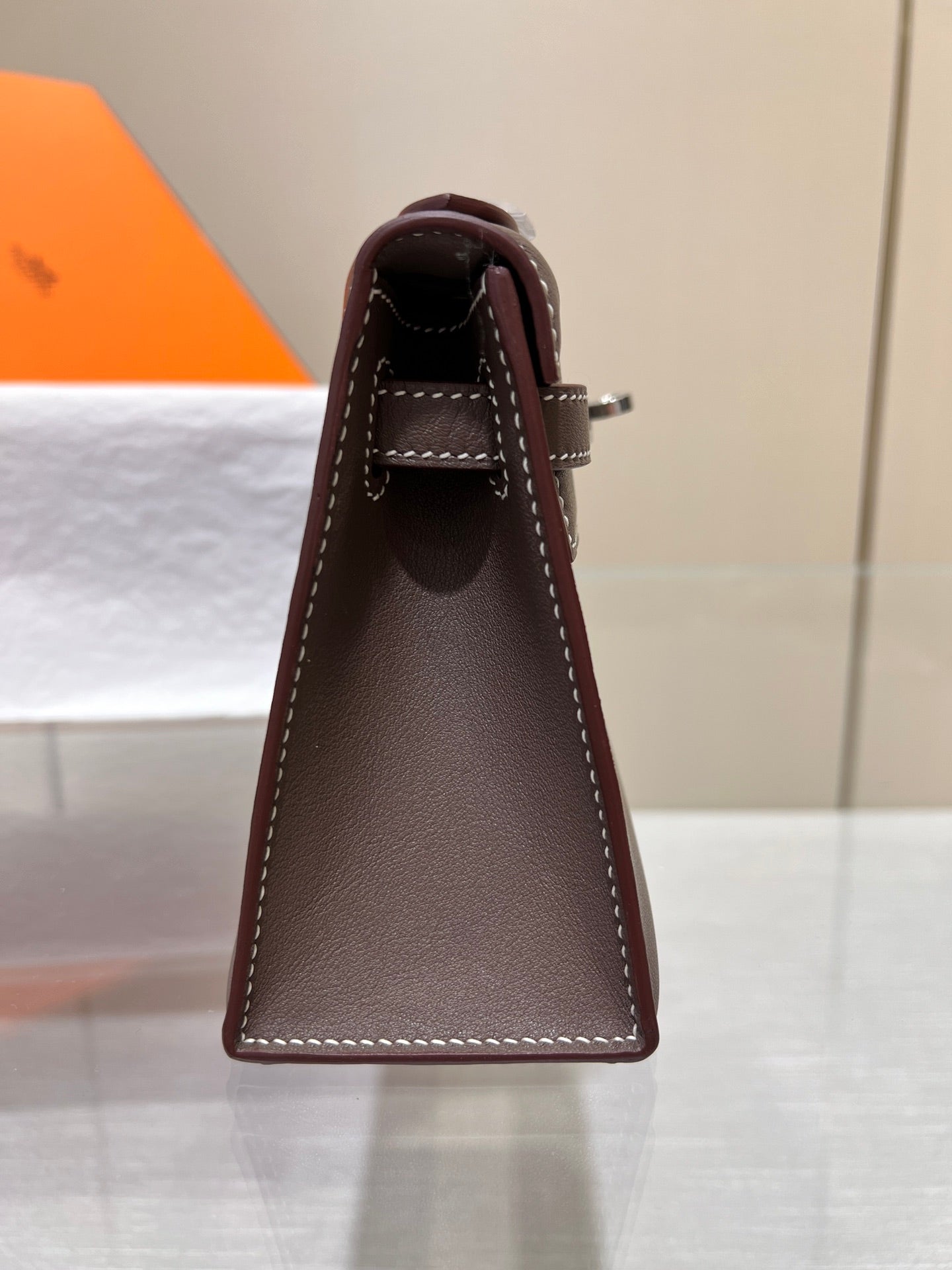 HM KELLY POCHETTE 22CM ETAN SWIFT SILVER HARDWARE