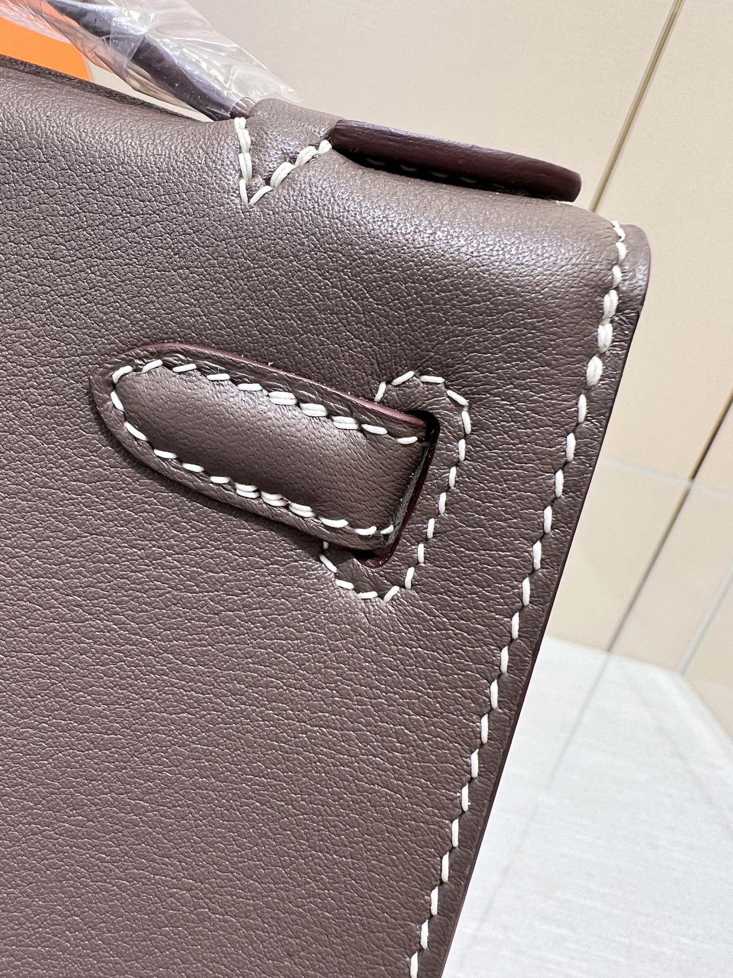 HM KELLY POCHETTE 22CM ETAN SWIFT SILVER HARDWARE