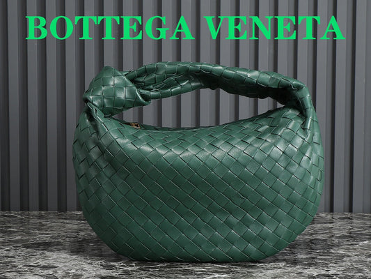 bv teen jodie 36cm dark green lambskin