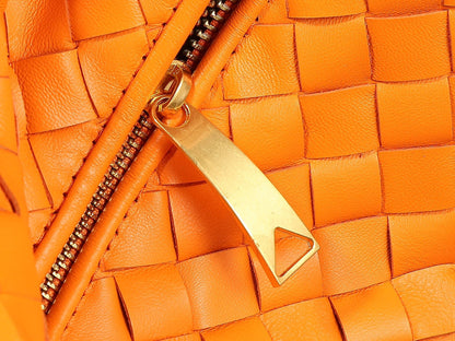 bv teen jodie 36cm orange lambskin