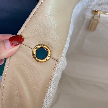 ICARE MAXI 58 SHOPPING BAG BEIGE QUILTED LAMBSKIN