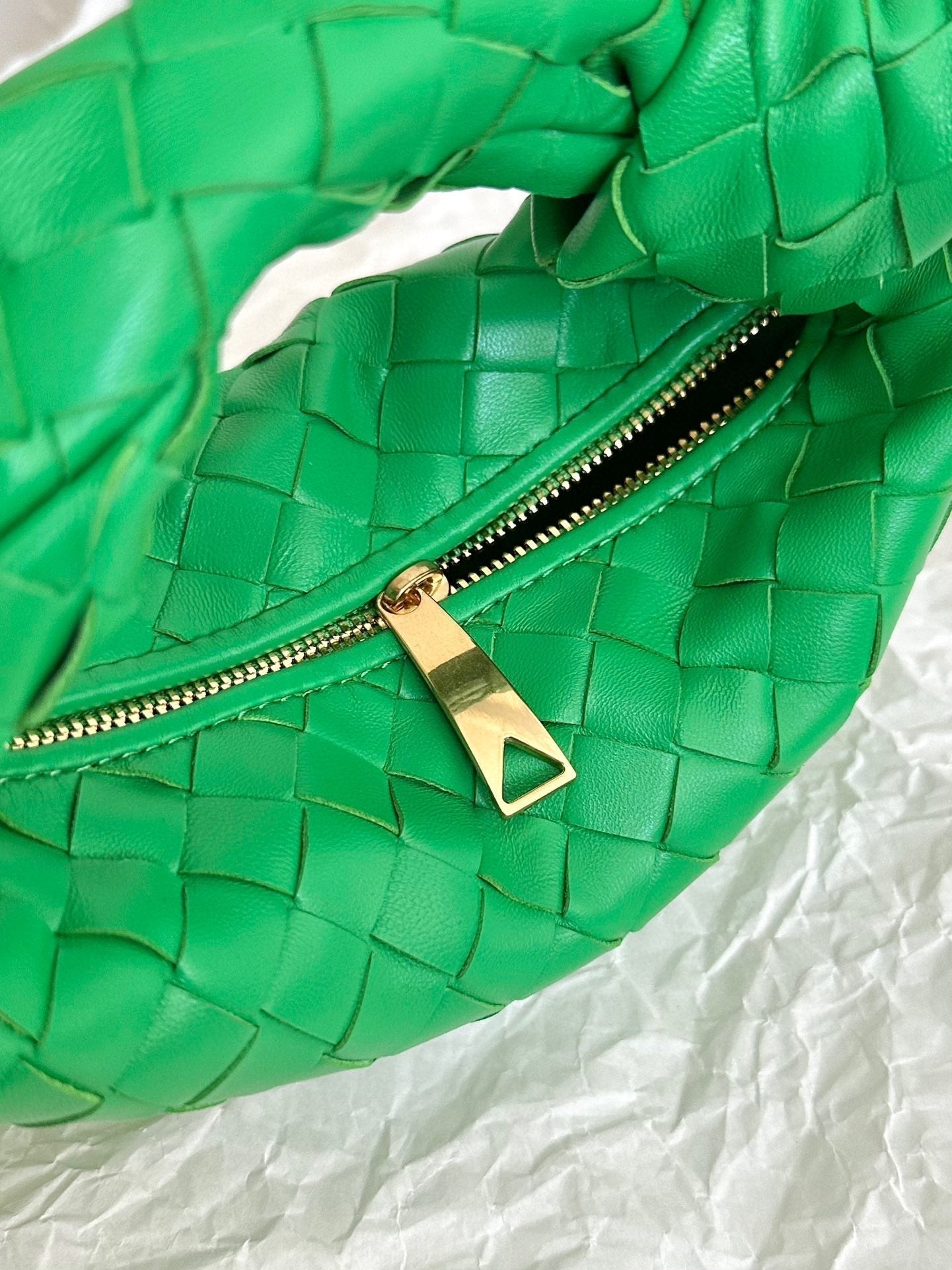 mini jodie 28 green lambskin
