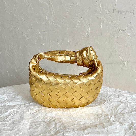 mini jodie 28 gold metalic lambskin