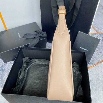 le 5a7 small 23cm dark beige calfskin