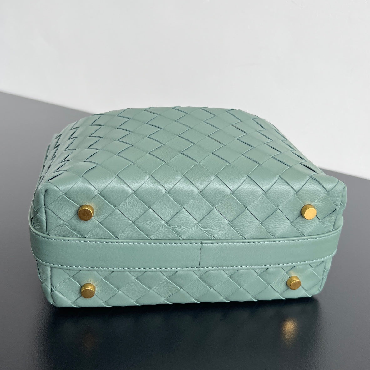 WALLACE 22 BAG BLUE GREEN CALFSKIN