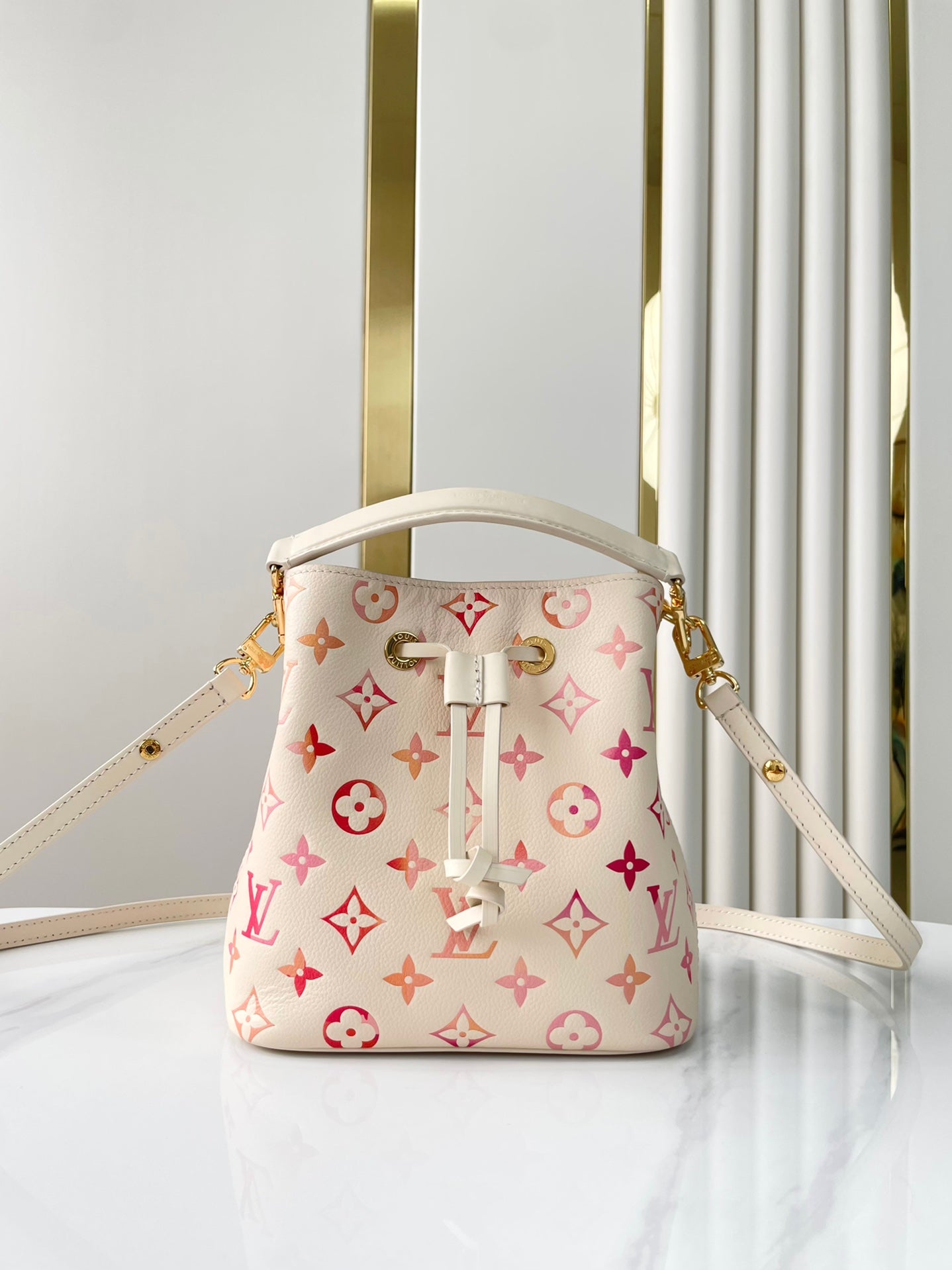 N¨¦ONO¨¦ BB 20 IN SUNRISE AQUARELLE MONOGRAM EMPREINTE LEATHER