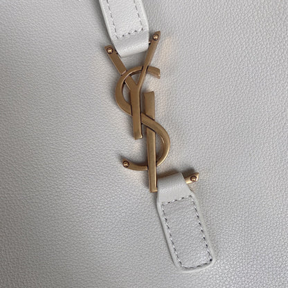 le 5a7 large 30cm white calfskin