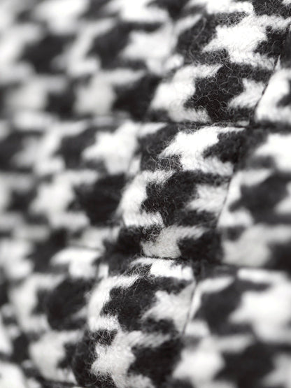 cc 24a nano 19cm kelly shopper bag black white tweed