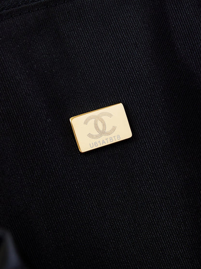 CC 24K Bowling Bag 25cm Black Waxed Lambskin