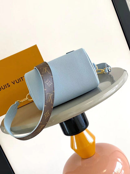 SPEEDY BANDOULI¨¨RE 18 IN BLUE HOUR CALFSKIN