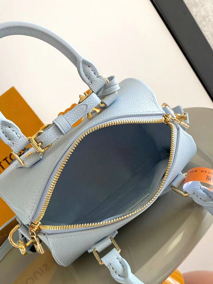 SPEEDY BANDOULI¨¨RE 18 IN BLUE HOUR CALFSKIN