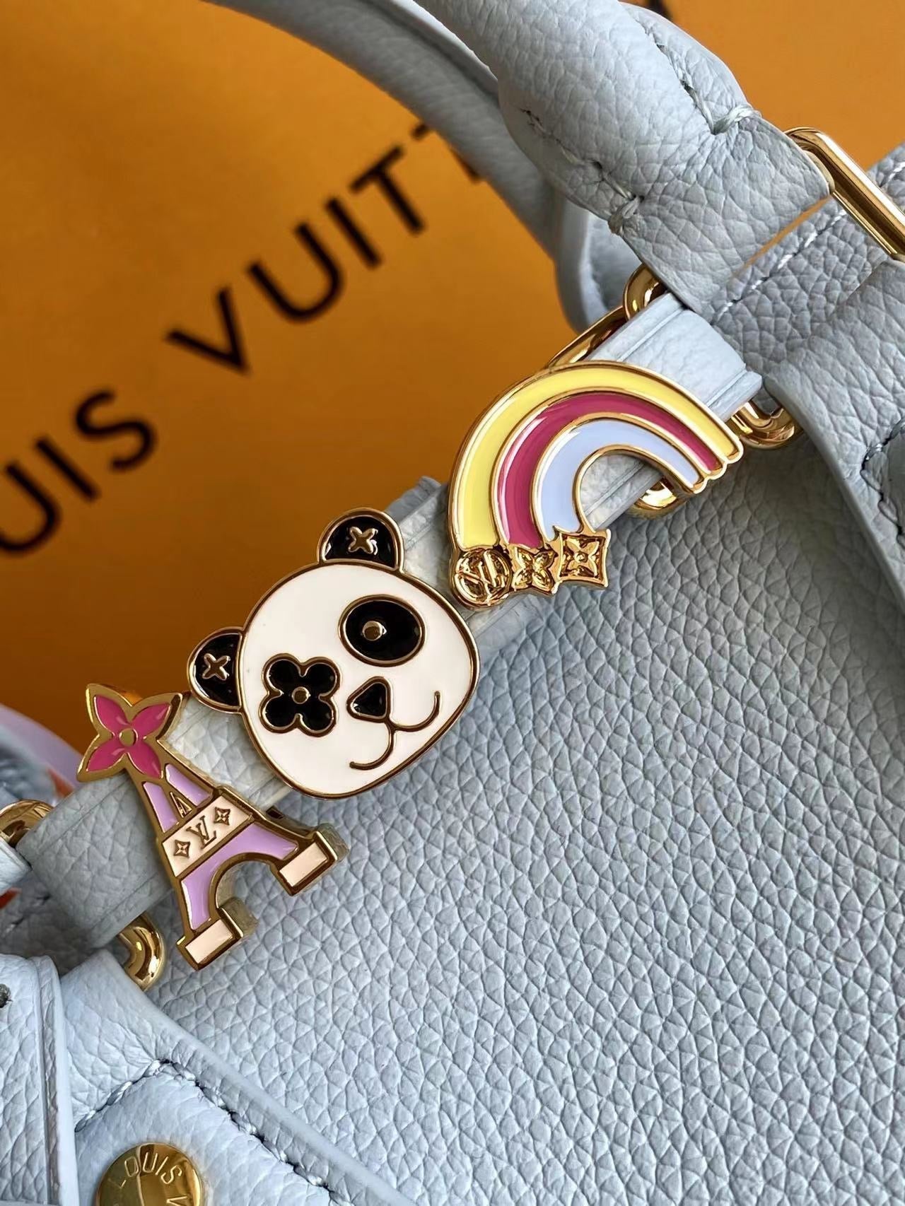 SPEEDY BANDOULI¨¨RE 18 IN BLUE HOUR CALFSKIN