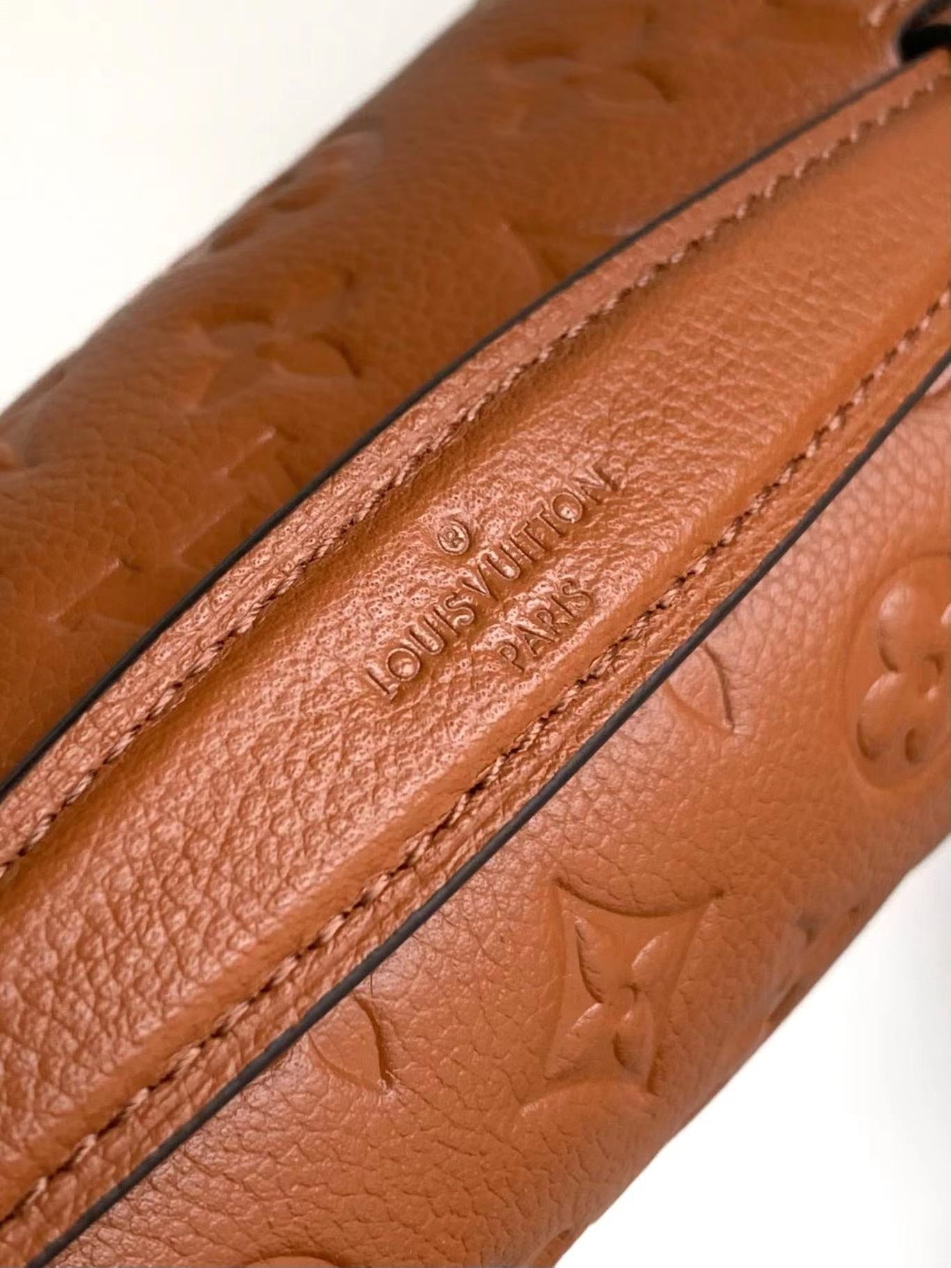 POCHETTE M¨¦TIS 25 IN COGNAC MONOGRAM EMPREINTE LEATHER GOLD HARDWARE