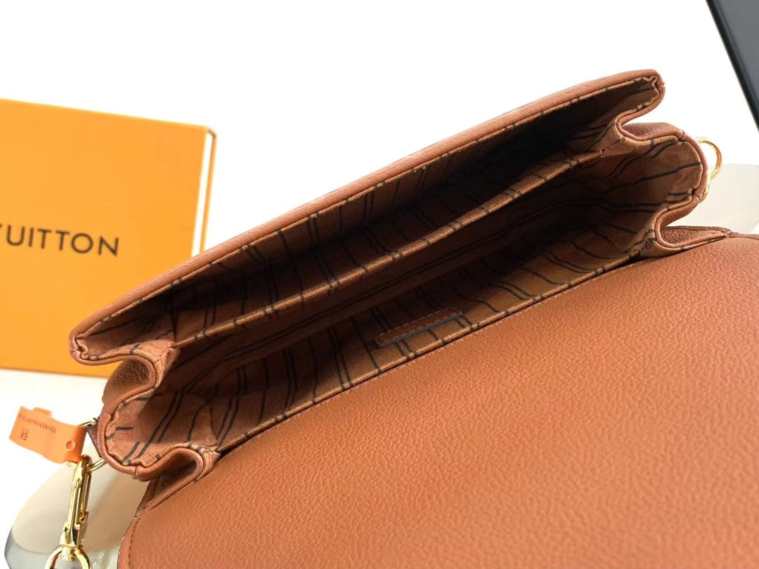POCHETTE M¨¦TIS 25 IN COGNAC MONOGRAM EMPREINTE LEATHER GOLD HARDWARE