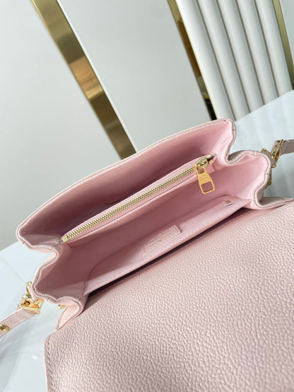 POCHETTE M¨¦TIS EAST WEST 21 IN PINK OPALE MONOGRAM ECLIPSE CANVAS GOLD BUCKLE