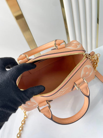 SPEEDY BANDOULI¨¨RE 20 IN ARIZONA CREAM MONOGRAM EMPREINTE LEATHER