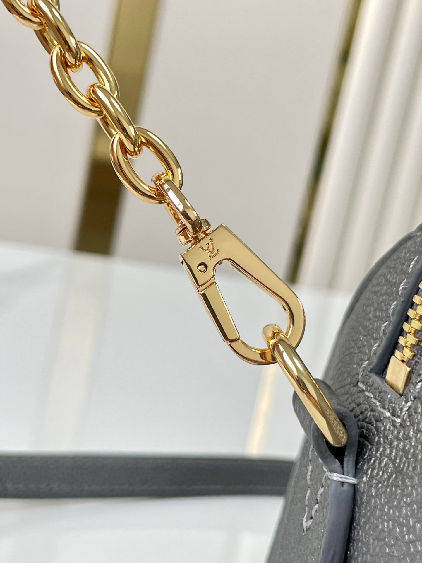 SPEEDY BANDOULI¨¨RE 20 IN GUN METAL MONOGRAM EMPREINTE GOLD HARDWARE