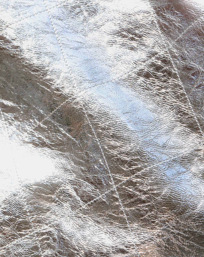 25C Hobo 22 Bag 35cm Silver Metalic Lambskin