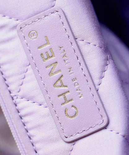 25C Hobo 22 Bag 35cm Violet Metalic Lambskin