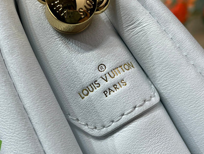 LV x TM Coussin BB 21cm White Multicolor Monogram-embossed Lambskin