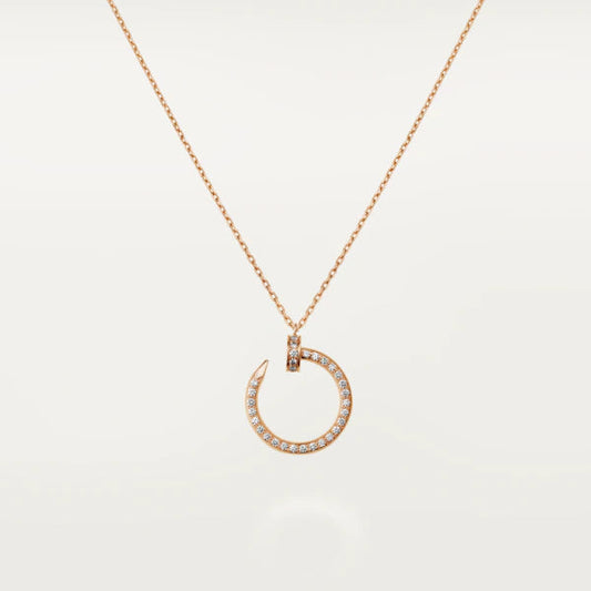 DIANA JUSTE NECKLACE PINK GOLD DIAMONDS
