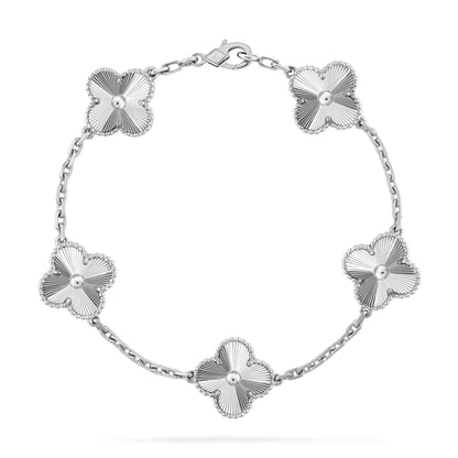 DIANA CLOVER SILVER 5 MOTIFS BRACELET