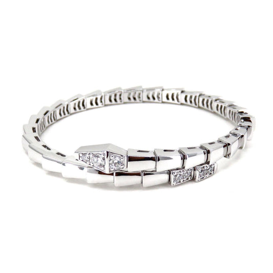 DIANA SERPENTI BRACELET DIAMONDS SILVER