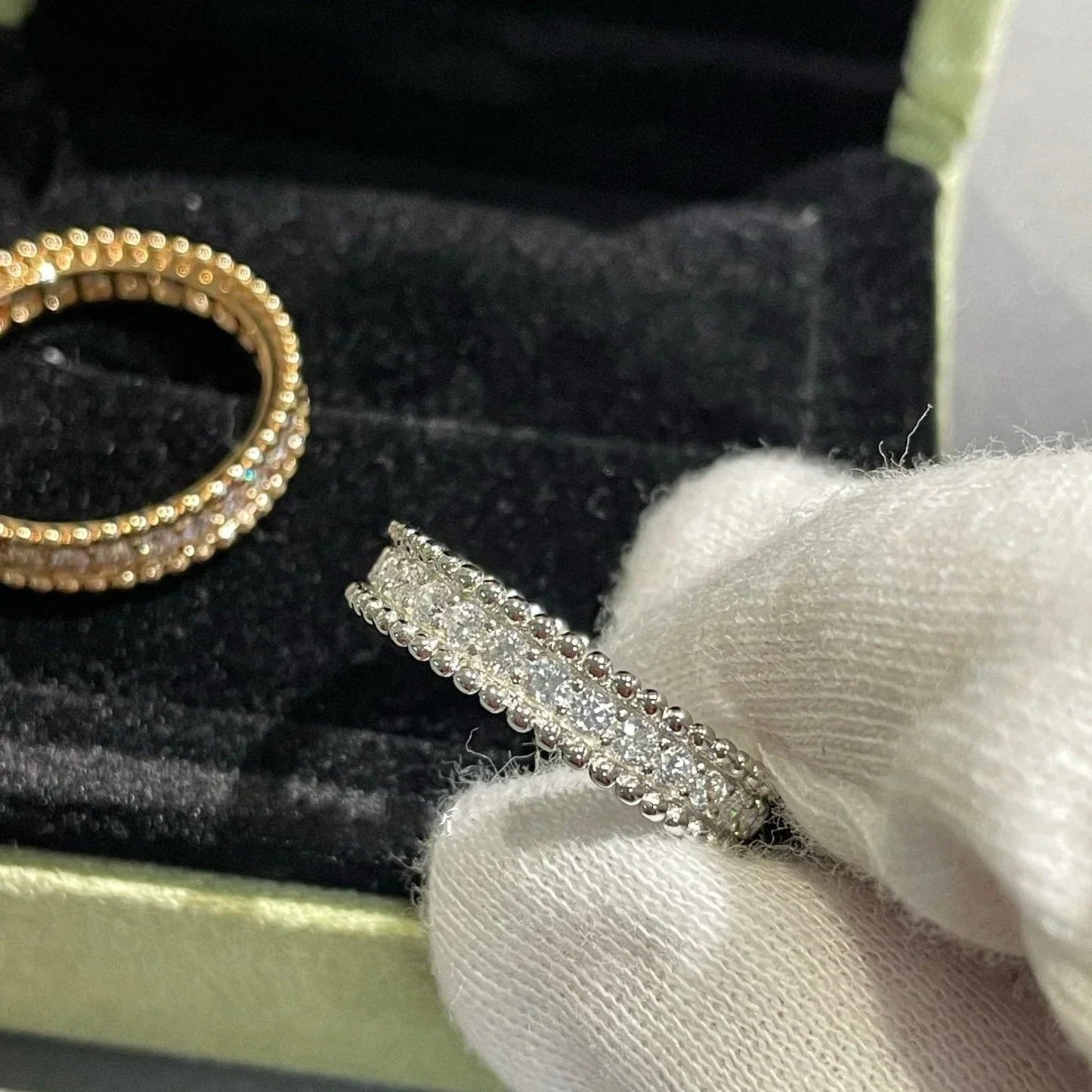 DIANA PERLEE DIAMOND ROSE GOLD RING