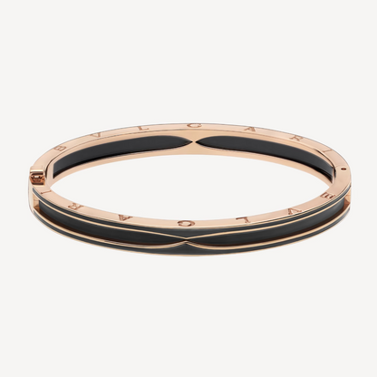DIANA ZERO 1 PINK GOLD WITH MATTE BLACK CERAMIC BRACELET