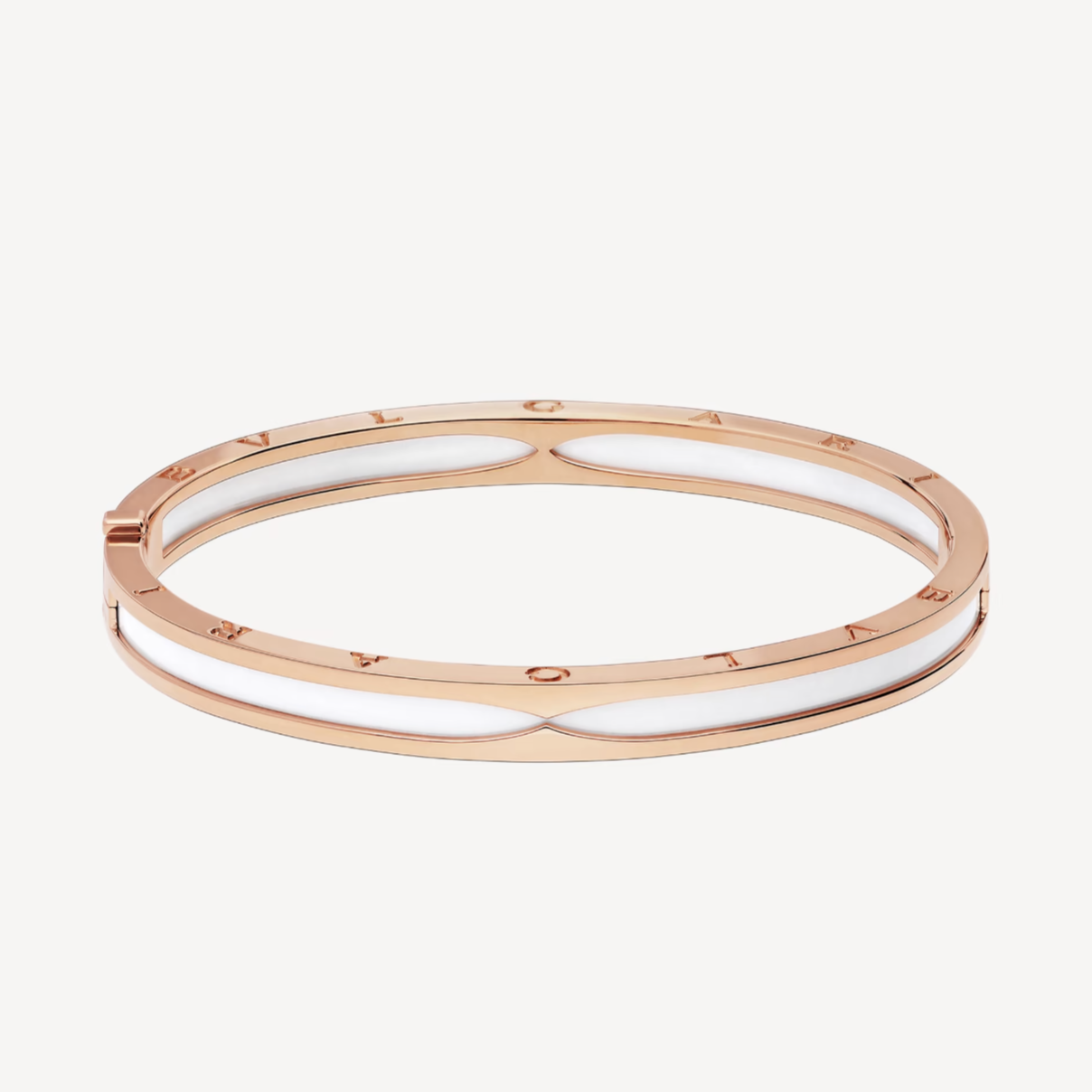 DIANA ZERO 1 PINK GOLD WITH WHITE CERAMIC BRACELET