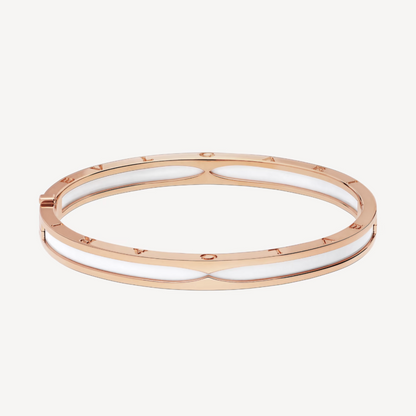 DIANA ZERO 1 PINK GOLD WITH WHITE CERAMIC BRACELET
