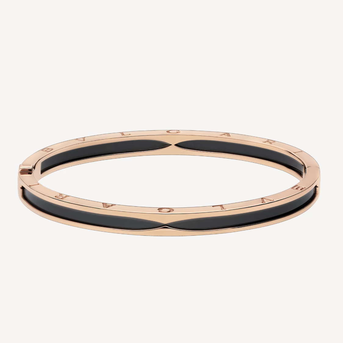 DIANA ZERO 1 PINK GOLD WITH BLACK CERAMIC BRACELET