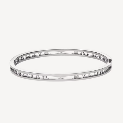 DIANA ZERO 1 SPIRAL LOGO SILVER BRACELET