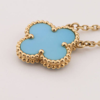 DIANA CLOVER 15MM VINTAGE TURQUOISE NECKLACE