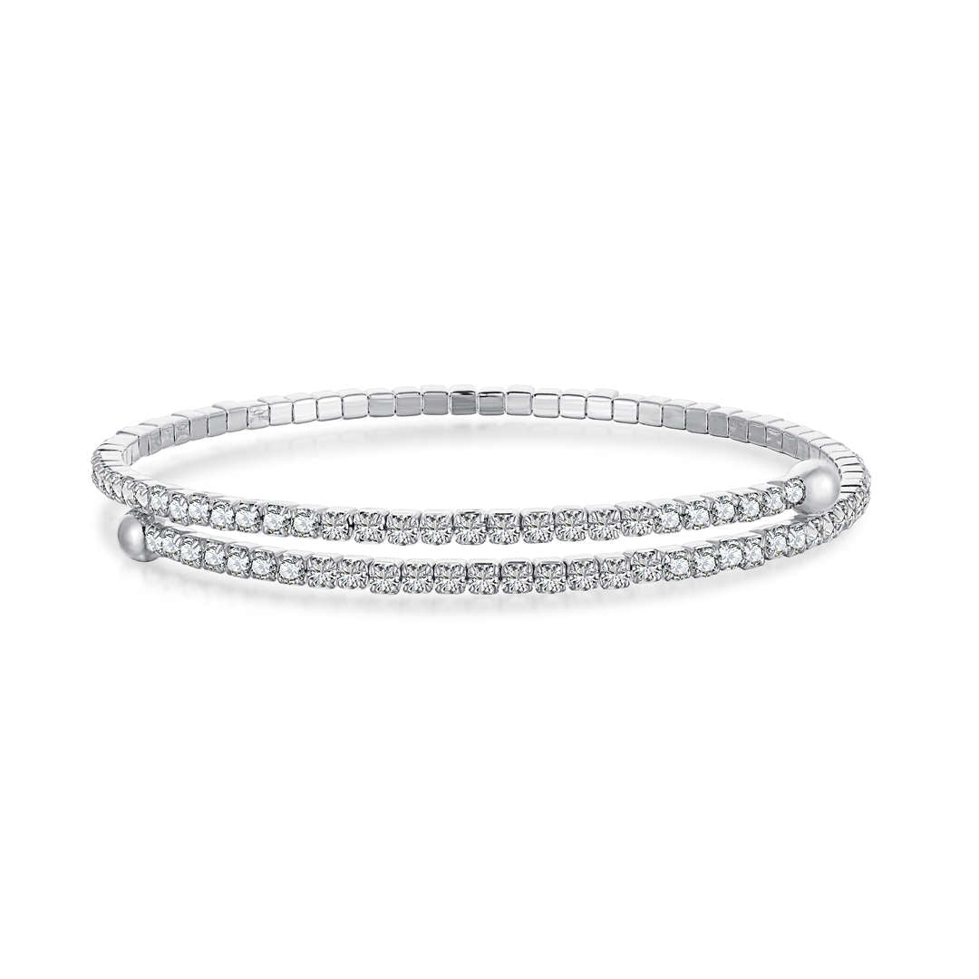 [HOT]Row of Diamonds Round Fashion Bracelet