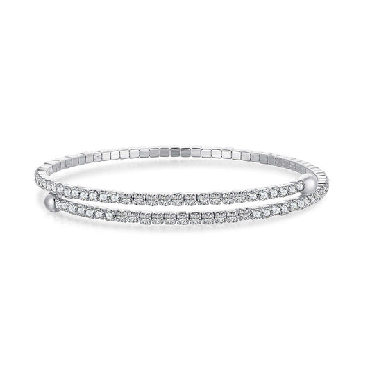 [HOT]Row of Diamonds Round Fashion Bracelet
