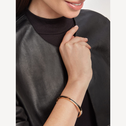 DIANA ZERO 1 PINK GOLD WITH BLACK CERAMIC BRACELET