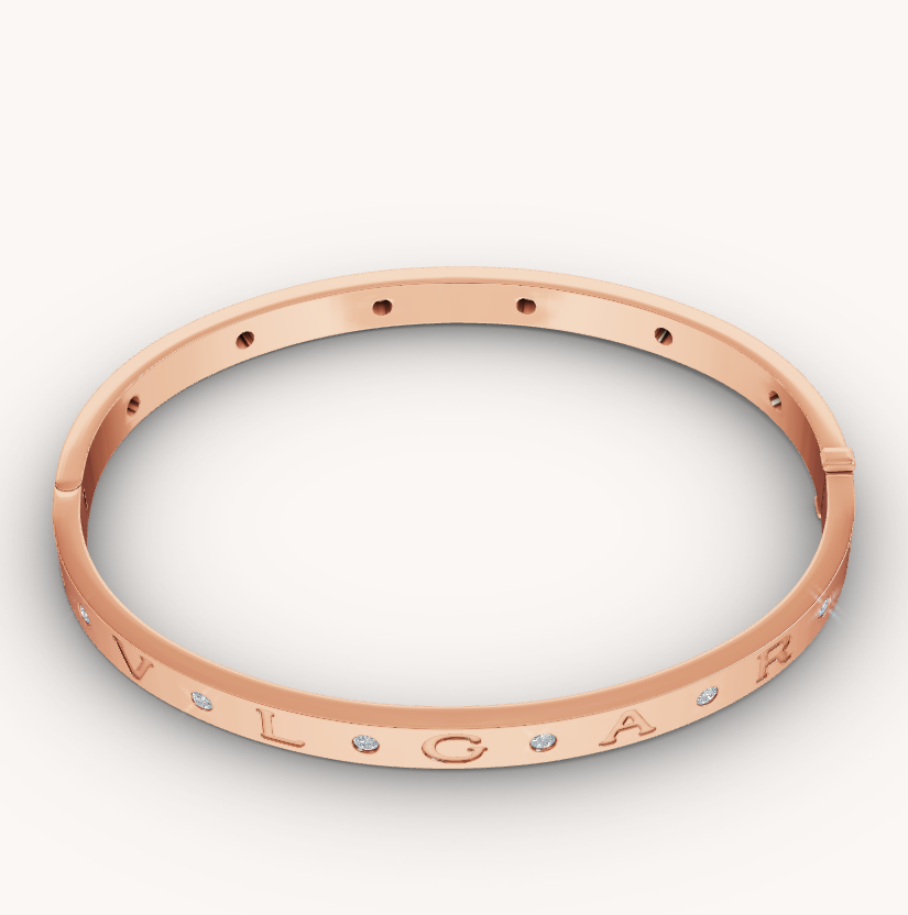 DIANA ZERO 1 PINK GOLD 12 DIAMONDS BRACELET