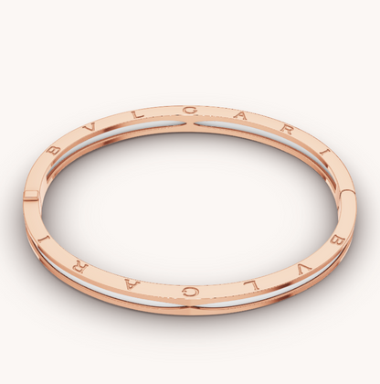 DIANA ZERO 1 PINK GOLD WITH WHITE CERAMIC BRACELET