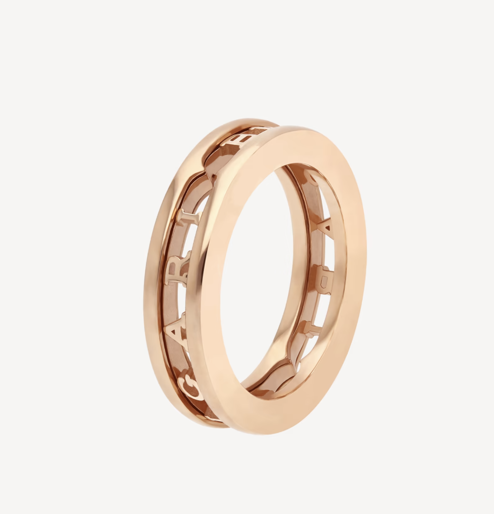 DIANA ZERO 1 ONE-BAND WITH OPENWORK LOGO SPIRAL RING