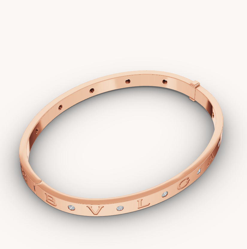DIANA ZERO 1 PINK GOLD 12 DIAMONDS BRACELET