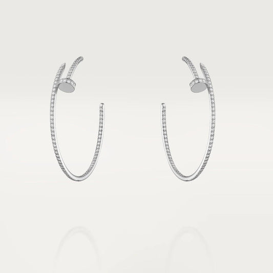 DIANA JUSTE EARRINGS FULL DIAMONDS 1.8MM