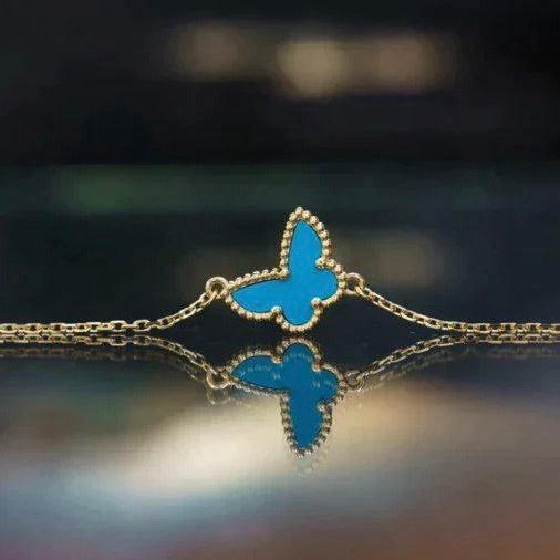 DIANA BUTTERFLY TURQUOISE BUTTERFLY BRACELET