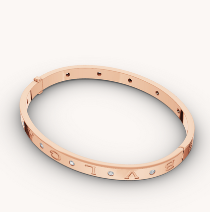 DIANA ZERO 1 PINK GOLD 12 DIAMONDS BRACELET