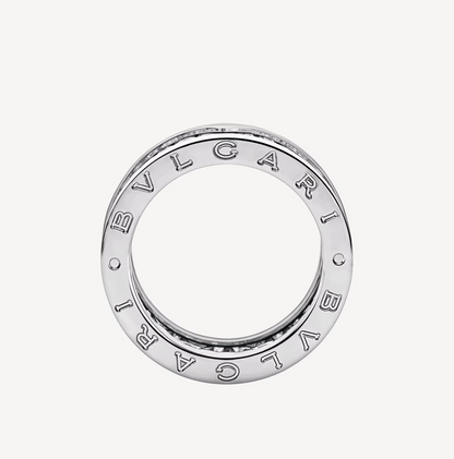 DIANA ZERO 1 WITH PAVED DIAMONDS ON THE SPIRAL RING
