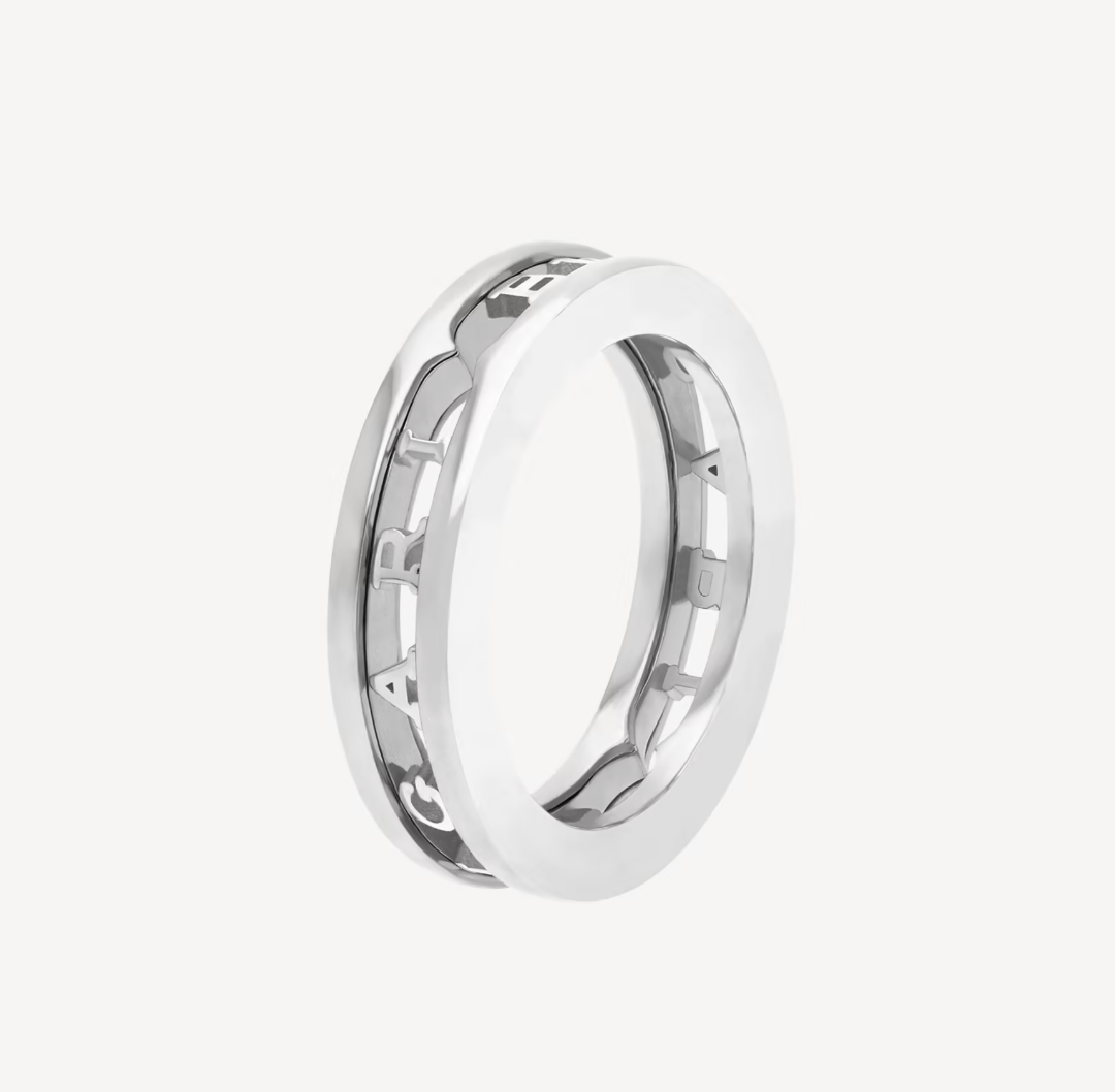 DIANA ZERO 1 ONE-BAND WITH OPENWORK LOGO SPIRAL RING