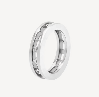 DIANA ZERO 1 ONE-BAND WITH OPENWORK LOGO SPIRAL RING