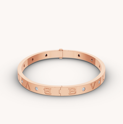 DIANA ZERO 1 PINK GOLD 12 DIAMONDS BRACELET