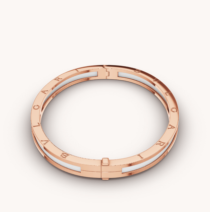 DIANA ZERO 1 PINK GOLD WITH WHITE CERAMIC BRACELET
