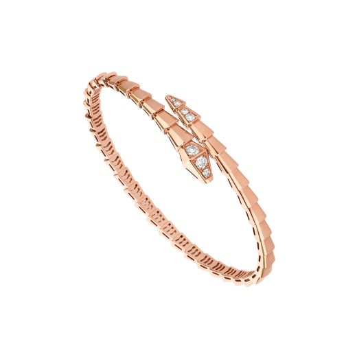 DIANA SERPENTI BRACELET DIAMONDS PINK GOLD